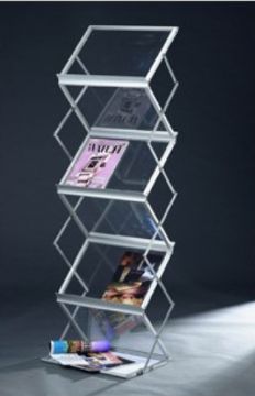 Aluminium Folding Information Rack 